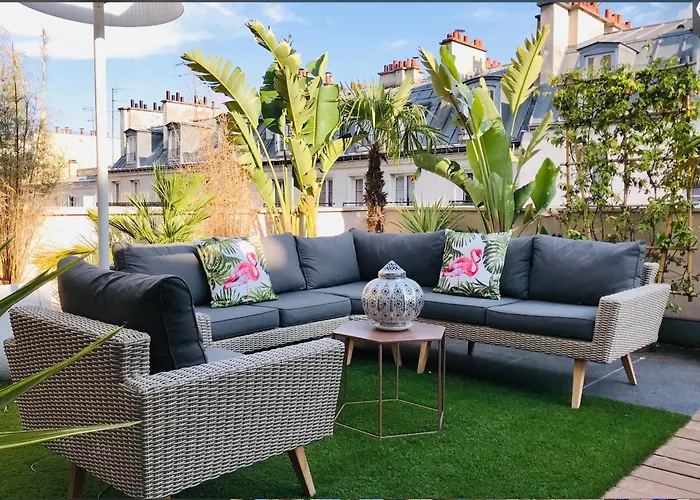 Luxury Flat With Private Rooftop - Paris 18